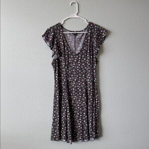 Wild Fable Gray Floral Top